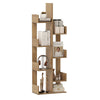 Tree-Shaped Bookshelf with 8 Storage Shelves-Natural