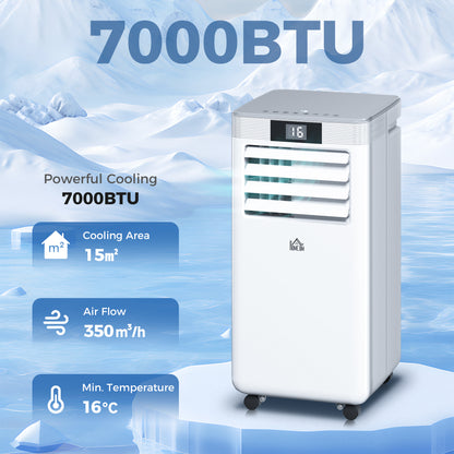HOMCOM 7000 BTU Air Conditioning Unit in White