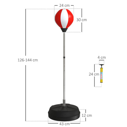 HOMCOM Punching Bag in Red