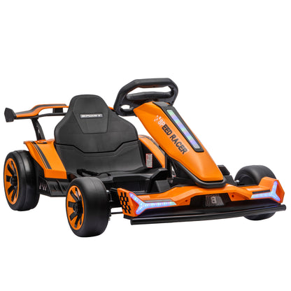 AIYAPLAY 24V Electric Go Kart in Orange