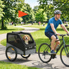 PawHut Dog Bike Trailer, Dog Cart Bicycle Carrier for Small and Medium Pets with 20