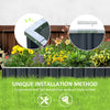 Outsunny 645L Metal Raised Garden Bed, DIY Large Steel Planter Box, No Bottom w/ A Pairs of Glove for Backyard, Patio to Grow Vegetables, Herbs, and Flowers, 258cmx90cm