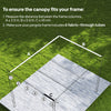 Outsunny Retractable Pergola Cover, 3.5 x 2.6 m Replacement Canopy Fabric for 4 x 3 m Frame, Roof Top Only, Light Grey