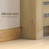 HOMCOM 95.5H x 111Wcm Radiator Cover, with Drawer - Oak