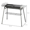 Outsunny Charcoal BBQ Grill - Black