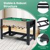 2-in-1 Swivel Multi Game Table 122 cm Foosball and Pool Combo Table-Black
