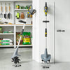 Outsunny Cordless Tiller, 18V Electric Garden Rotavator with 2 x 4000mAh Batteries, Charger, 20cm Tilling Width & 18cm Depth
