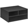 HOMCOM Three-Compartment Printer Storage Cabinet - Black