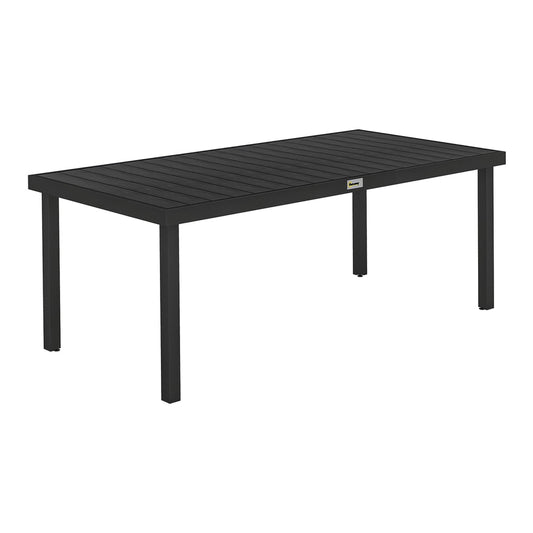 Outsunny Aluminium Outdoor Garden Dining Table for 8 People in Black