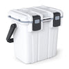 Ultra-Light Injection Molded Cooler 20L Hard Ice Chest with Swing-up Handle and Bottle Opener-White