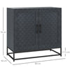 HOMCOM Modern Sideboard, Freestanding Sideboard Storage Cabinet with Adjustable Shelf and 2 Doors for Living Room, Black