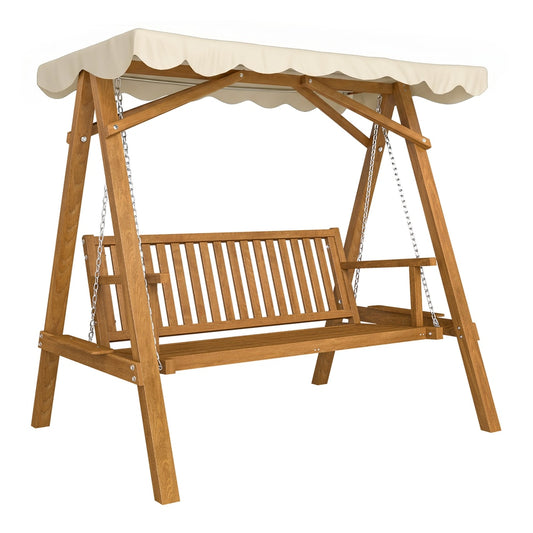 Outsunny 2 Seater Garden Swing Seat with Canopy