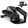Under Desk Elliptical Pedal Exerciser Adjustable Magnetic Resistance-Silver