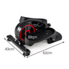 Under Desk Elliptical Pedal Exerciser Adjustable Magnetic Resistance and Whisper Quiet-Red