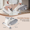 Under Desk Elliptical Pedal Exerciser with Forward-White