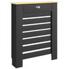 HOMCOM 95.5H x 78Wcm Radiator Cover, with Drawer - Black