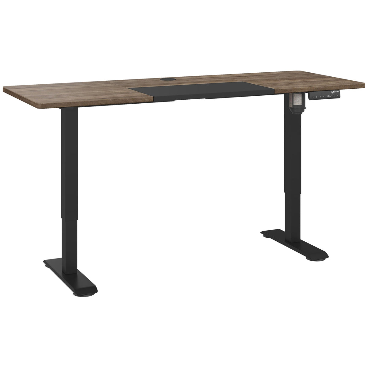 مكتب فينسيتو الكهربائي القابل للتعديل، 72-116 سم، مع شاشة LED - أسود