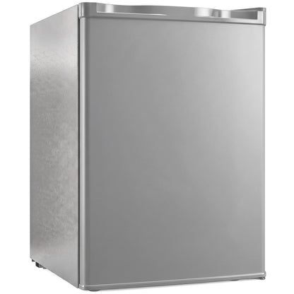 HOMCOM 73 L Mini Fridge with Chiller Box in Grey