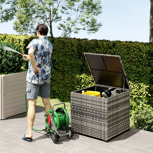 Outsunny 253L Garden Storage Box in Mixed-grey