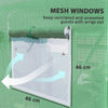 Outsunny 9.8 x 6.6ft Walk-In Polytunnel Greenhouse - Green