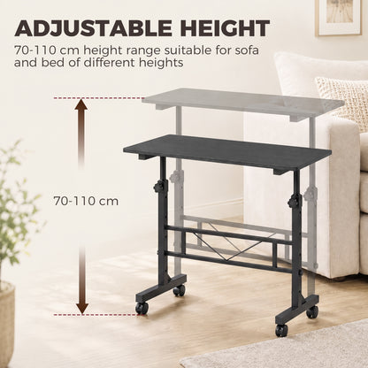 HOMCOM Overbed Table in Black