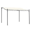 Outsunny 4 x 3 Meters Canopy Metal Wall Gazebo Awning Garden Marquee Shelter Door Porch - Cream