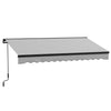 Outsunny 2.5 x 3.5m Aluminium Frame Electric Awning, with Remote - Light Grey