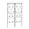 Outsunny Metal Trellis Set of 2, Garden Trellis for Climbing Plants Support Frames, Leaf Design