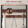 HOMCOM 6-in-1 Industrial-Style Hallway Organiser - Brown/Black