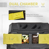 Outsunny 160L 360 Rotating Dual Chamber Composter - Yellow
