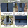 Outsunny 3 x 3(m) Patio Gazebo Canopy Garden Pavilion Tent Shelter Marquee with 2 Tier Roof, Netting and Curtains, Dark Blue