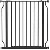 PawHut Extra Wide Dog Gate, with Door Pressure, for Doorways, Hallways, Staircases - Black