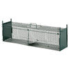 PawHut Two-Door Live Trap for Small Animals, Animal Trap for Rat, Mice - Dark Green