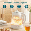 HOMCOM Kettle and Toaster Set, 1.7L 3000W Rapid Kettle with Limescale Filter, 2 Slice Toaster with 7 Browning Controls, Cream