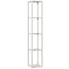 HOMCOM Floor Lamp with Shelves and 3 Brightness Levels - Oak