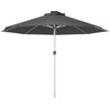 Outsunny 3m Parasol, with Solar-Powered LED Lights - Grey