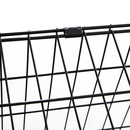 Pawhut Trapeze Collapsible Dog Pet Travel Box Cage Removable Tray 93 x 58 x 65cm