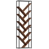 HOMCOM 10 Shelf Industrial-Style Bookshelf - Black/Brown