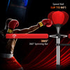 HOMCOM 4-in-1 Boxing Punching Bag, Freestanding with 2 Speed Bals, 360 Reflex Bar, 160-230cm Adjustable Height, Red