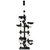 PawHut Floor-to-Ceiling Cat Tree for Indoor Cats, 240-260cm Adjustable Cat Tree - White
