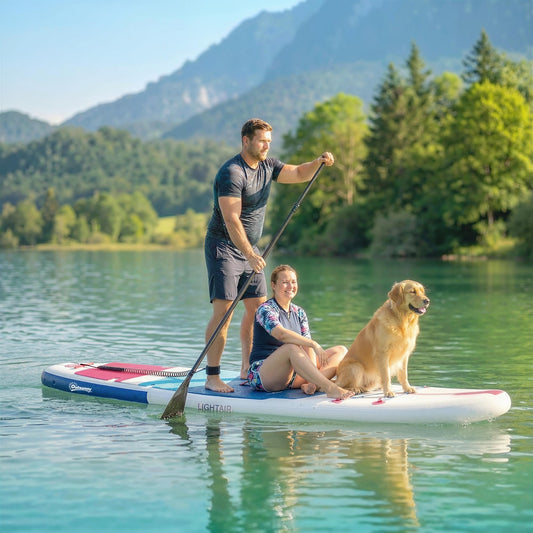 Outsunny Inflatable Stand Up Paddle Board in Blue