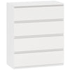 HOMCOM Chest of Four Drawers - White