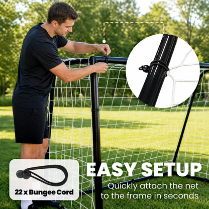SPORTNOW Football Goal in Black