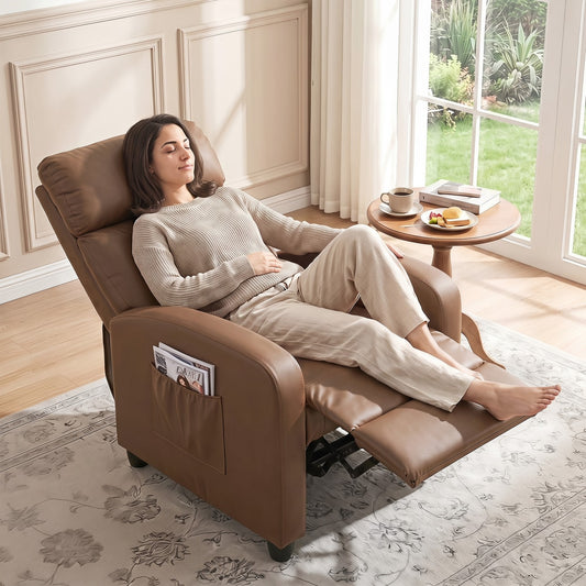 HOMCOM Recliner Armchair in Dark Brown