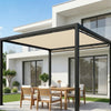 Outsunny Sun Shade Sail UV Protection Canopy with Stainless Steel Eyelets for Patio Garden 3 x 3.6 m Beige