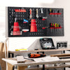 Wall-mounted Metal Pegboard Tool Storage Kit with 3 Pegboards
