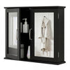 Wall-mounted Bathroom Mirror Cabinet for Bathroom Living Room-Black