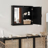 Wall-mounted Bathroom Mirror Cabinet for Bathroom Living Room-Black