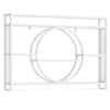Wall Mounted Wine Rack 5-Tier Large Capacity Hanging Bar Shelf with Glass Holder-White