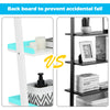 5-Tier Wall Shelf Display Bookcase-White